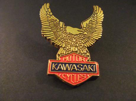 Kawasaki motorcycles logo Wing ( goudkleurig)
